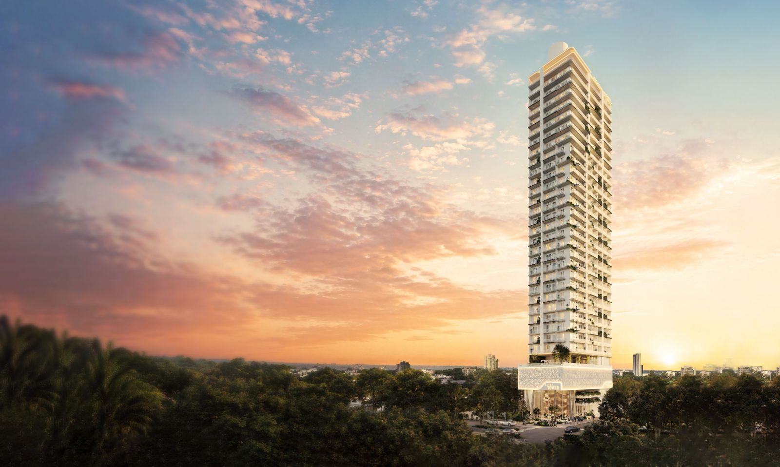 Altea Tower – vista al atardecer